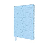 Moomin and Flowers 2027 Artisan Art Vegan Leather Diary Planner - Page to View with Notes: Original Flame Tree Publishing DIN A5-Format Exquisit ... künstlerisch gestalteten Buchschnitt