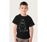 Moomin Angry troll T-Shirt in Black | Size: 3-4 Years Moomin Black 3-4 Years