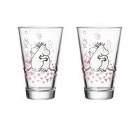 Moomin Arabia Love Moomin glass 2-pack Clear