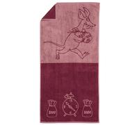 Moomin Arabia - Moomin Bath Towel Sniff Malva 70x140 cm - Pink