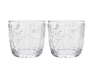 Moomin Arabia - Moomin Drinking Glass 2-pack 28 lear - Clear
