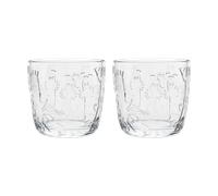 Moomin Arabia Moomin drinking glass 28 cl 2-pack Clear