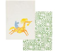 Moomin Arabia - Moomin Kitchen Towel Party 2-pack, Green - Green