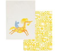 Moomin Arabia - Moomin Kitchen Towel Party 2-pack, Yellow - Yellow