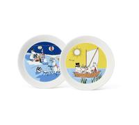 Moomin Arabia Moomin plate Bonfire & Sailing 2 parts 19 cm