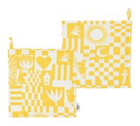 Moomin Arabia - Moomin Pot Holder Party 2-pack, Yellow - Yellow