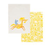 Moomin Arabia Party Moomin kitchen towel 50x70 cm 2 pieces Yellow