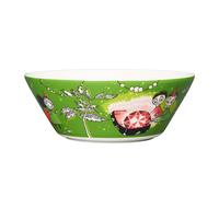 Arabia Thingumy & Bob King's Ruby Moomin bowl green