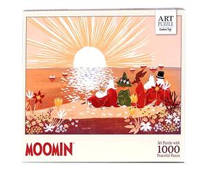 Moomin Art Puzzle - Sunset on the Beach - 1000 piece Jigsaw (Red)