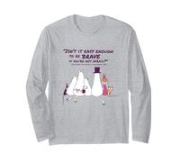 Moomin Be Brave The Memoires of Moominpappa Quote Long Sleeve T-Shirt
