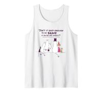 Moomin Be Brave The Memoires of Moominpappa Quote Tank Top