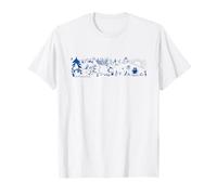 Moomin Blue Winter Sports Games T-Shirt