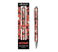 Moomin Bookshelves Red Boxed Decorative Ballpoint Pen (Boxed Ballpoint Pens)