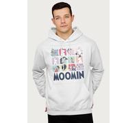 Moomin Character Blocks Group Light Hooded Sweatshirt in White | Size: XL Moomin White XL