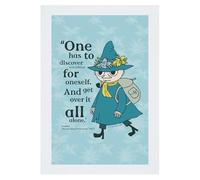 Moomin Discover Moominland Midwinter Snufkin Quote A3 Print Poster Wall Art