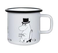 Moomin Enamel Mug Moominpappa Retro Grey 0.37 L Muurla