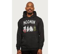 Moomin Family Walking Hooded Sweatshirt in Black | Size: XL Moomin Black XL