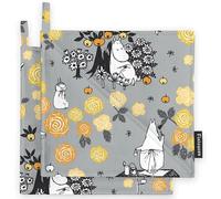 Moomin Finlayson Potholders (2pcs) Moominmamma is daydreaming Grey/Yellow