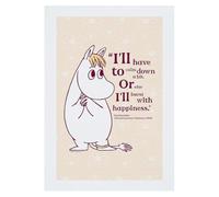 Moomin Happiness Moominsummer Madness Snorkmaide Quote A3 Print Poster Wall Art