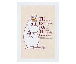 Moomin Happiness Moominsummer Madness Snorkmaide Quote A4 Print Poster Wall Art