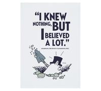 Moomin I Knew Nothing The Exploits Of Moominpappa Quote A4 Print Poster Wall Art