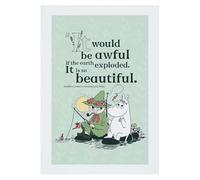 Moomin If The World Exploded Comet In Moomland Snufkin Quote A3 Print Poster Wall Art