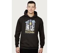 Moomin Life In valley Stained Glass Style Hooded Sweatshirt in Black | Size: Medium Moomin Black M