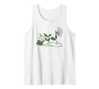 Moomin Little My Nature Scene Green Print Tank Top
