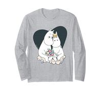 Moomin Love Moomintroll & Snorkmaiden Together Heart Long Sleeve T-Shirt
