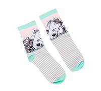 Moomin Love Stripe Socks by House of Disaster - Official Moomintroll & Snorkmaiden Character Socks for Women, UK Size 4-7 with Gift Box