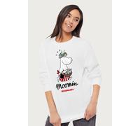 Moomin mamma Flowers Shells Sweatshirt in White | Size: Small Moomin White S