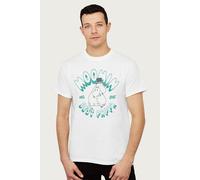 Moomin Men's Best Pappa Hugging troll Teal Text T-Shirt in White | Size: 2XL Moomin White 2XL
