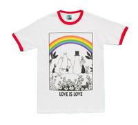 Moomin Men's Love Is Love T-Shirt in White | Size: Medium Moomin White M
