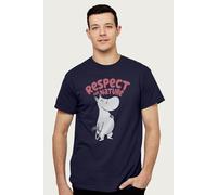 Moomin Men's troll Respect For Nature T-Shirt in Navy | Size: 2XL Moomin Navy 2XL