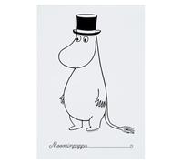 Moomin Moominpappa Standing A4 Print Poster Wall Art