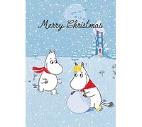 Moomin Moomintroll & Snorkmaiden in the Snow - Blank Christmas Card