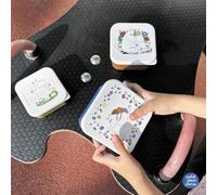 Moomin Petit Day - Set of 3 Lunch Boxes for Kids - Small, Medium, Large - Stackable with Each Other - Polypropylene