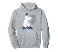Moomin Really Big Things Moominpappa At Sea Quote Pullover Hoodie, Adult Unisex, Heather Grey, Small