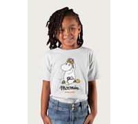 Moomin Snorkmaiden Flowers In Hair (Baby Blue T-Shirt in White | Size: 7-8 Years Moomin White 7-8 Years