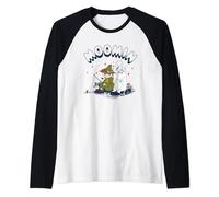 Moomin Snufkin And Moomintroll Fishing Independence Raglan Baseball Tee
