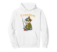 Moomin Snufkin Fishing Rod Freedom Pullover Hoodie
