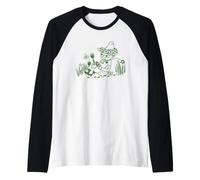 Moomin Snufkin Relaxing in Nature Raglan Baseball Tee