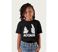 Moomin troll In Costume Scared By Ghost T-Shirt in Black | Size: 3-4 Years Moomin Black 3-4 Years
