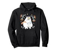 Moomin Winter Moomintroll & Snorkmaiden Dancing Snow Pullover Hoodie