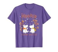 Moomin Winter Solstice Moomintroll & Snorkmaiden in The Snow T-Shirt, Men, Purple Heather, XX-Large