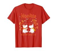 Moomin Winter Solstice Moomintroll & Snorkmaiden in The Snow T-Shirt, Men, Red, Large