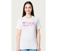 Moomin Women's Falls In Love Funny Comic Strip Relaxed Fit T-Shirt in White | Size: Small Moomin White S