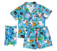 Moomin Women's Great Outdoors Pyjama Set in Blue | Size: Large Moomin Blue L