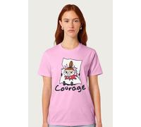 Moomin Women's Little My Courage Relaxed Fit T-Shirt in Light Pink | Size: Large Moomin Light Pink L