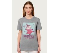 Moomin Women's Little My Is Freedom Relaxed Fit T-Shirt in Mid Grey | Size: XL Moomin Mid Grey XL